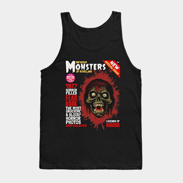 Vintage Movie Monster Pulp Magazine Tank Top by Teessential